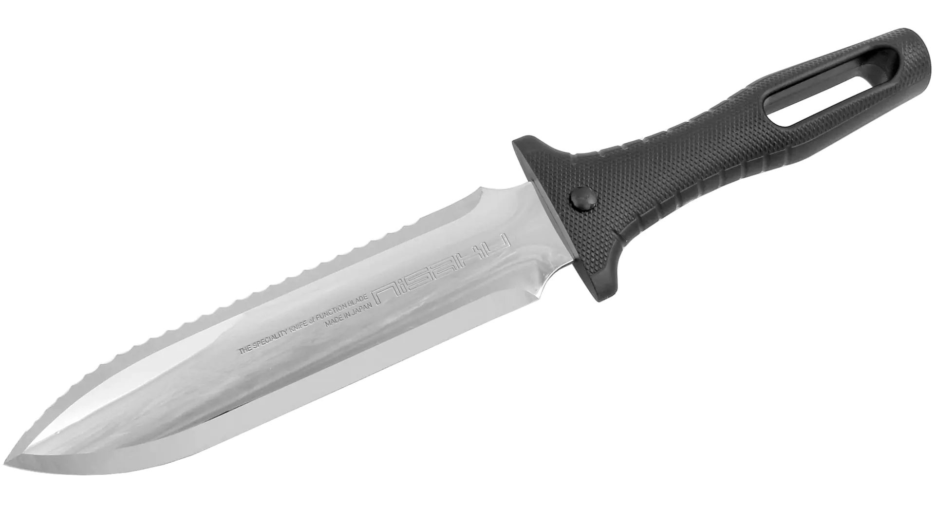 Coltello giapponese per piantare HORI HORI con lama in acciaio inox e manico in plastica morbida NISAKU