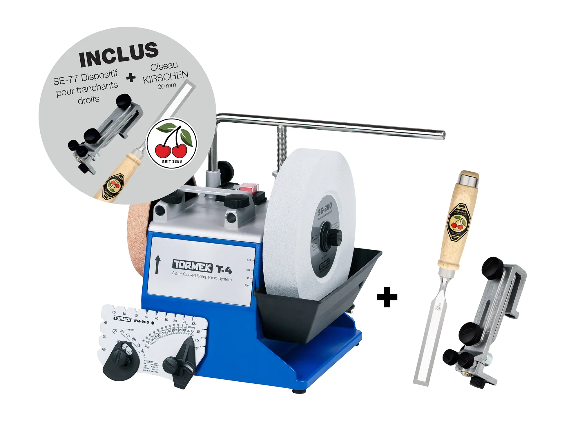 TORMEK T4 + SE-77 + Kirschen Scalpello a umido Edizione speciale Autunno 2025
