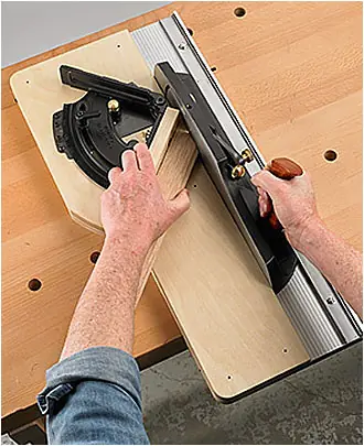 Shooting Board with Fence and Track for Left Handers VERITAS Shooting Board with Fence and Track for Left Handers VERITAS