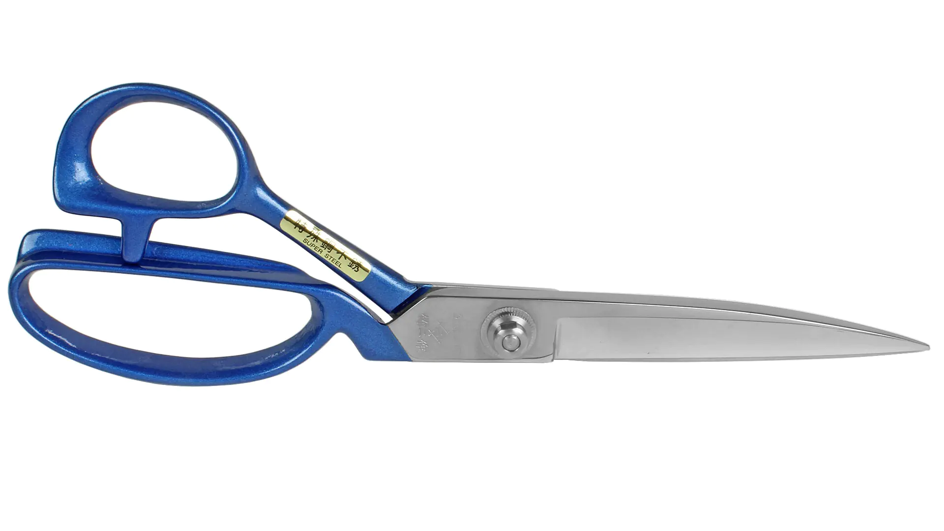 Forbice da sarto giapponese lunghezza totale 240 mm in acciaio inox manico blu TAKEJISAKU