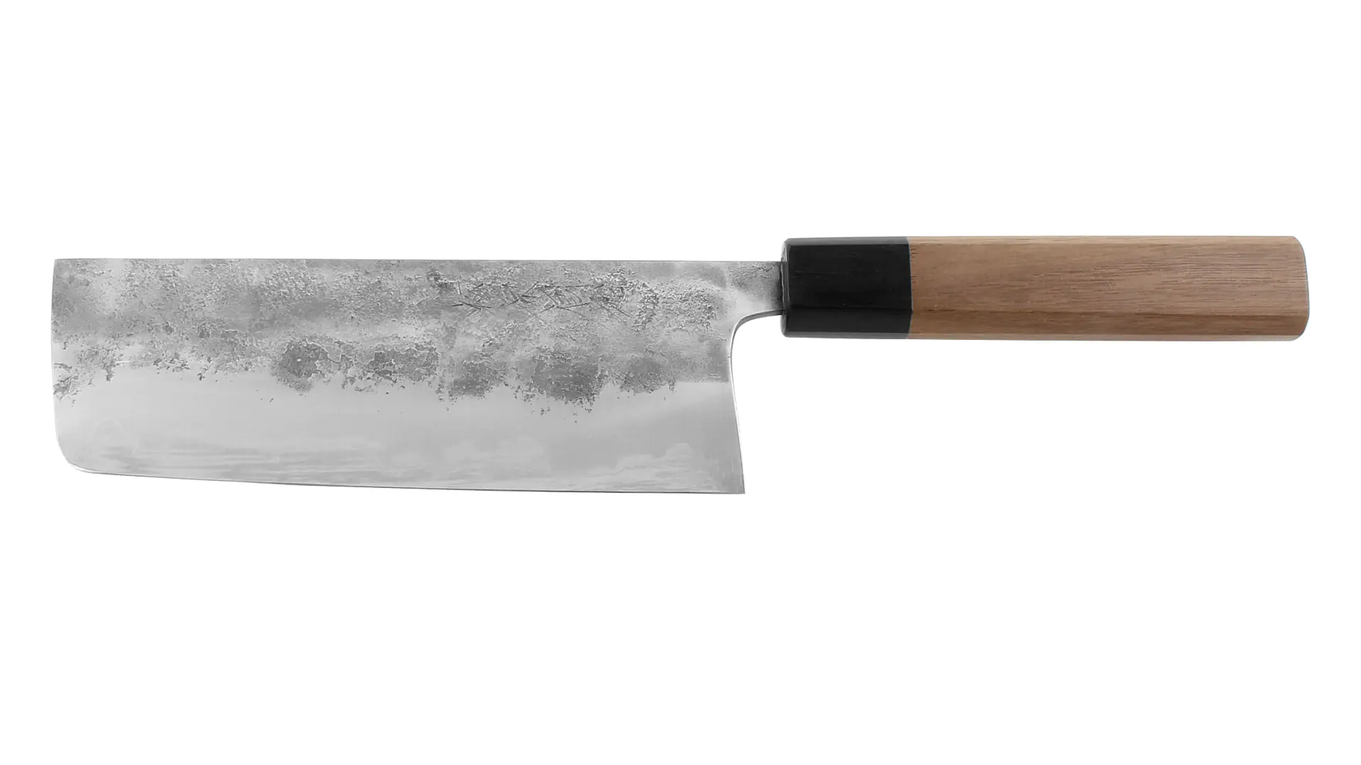 Nashiji Nakiri Blade Length 165 mm Jap. Kitchen Knife Aogami No. 1  Walnut Handle KATSUTO TANAKA Nashiji Nakiri Blade Length 165 mm Jap. Kitchen Knife Aogami No. 1  Walnut Handle KATSUTO TANAKA