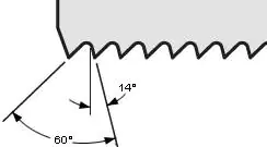 Sega a dorso 9 pollici (229 mm) Passo 14 TPI (1,8 mm) VERITAS