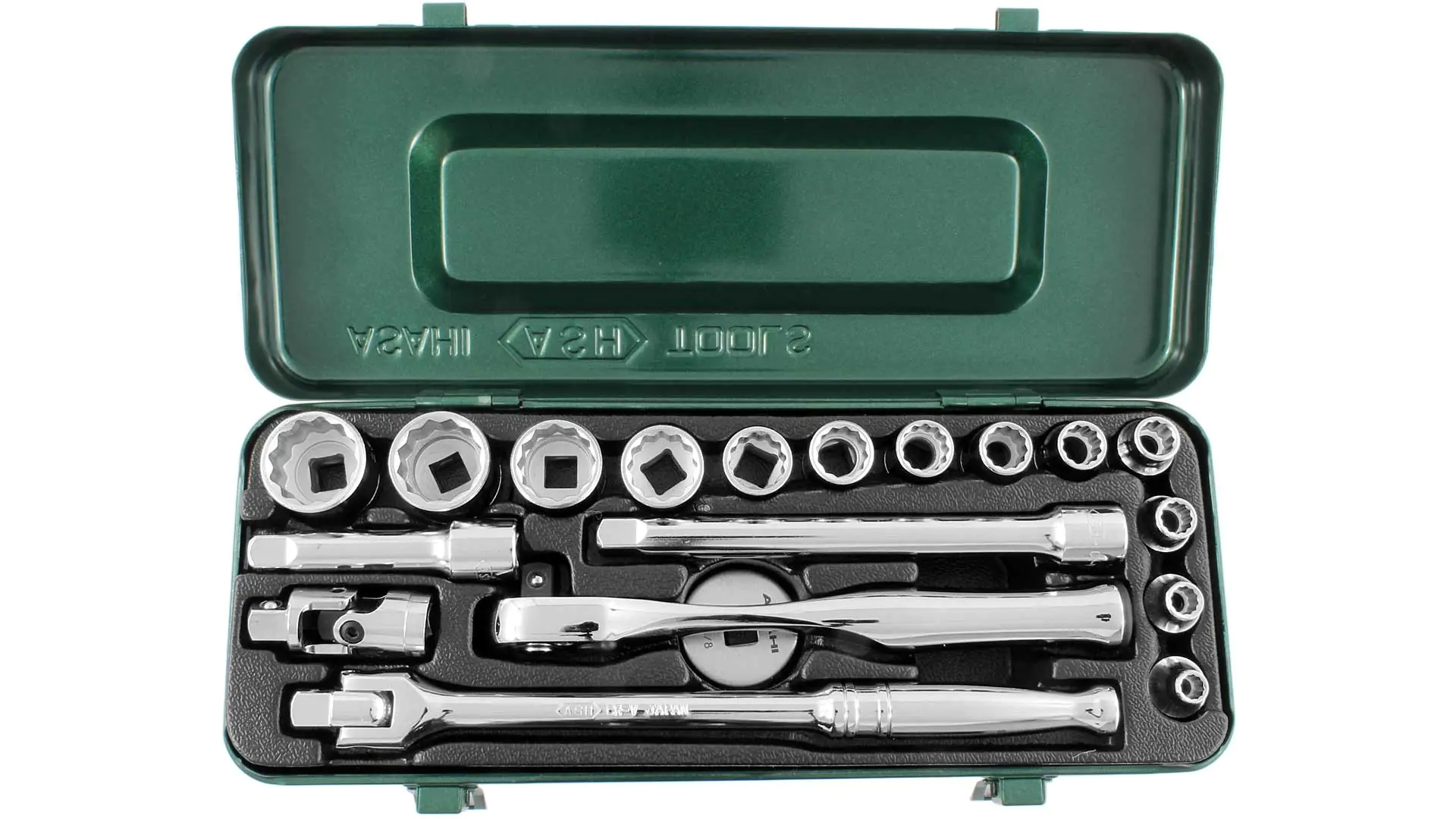 19 Pcs Socket Wrench Set 3/8 inch ASAHI