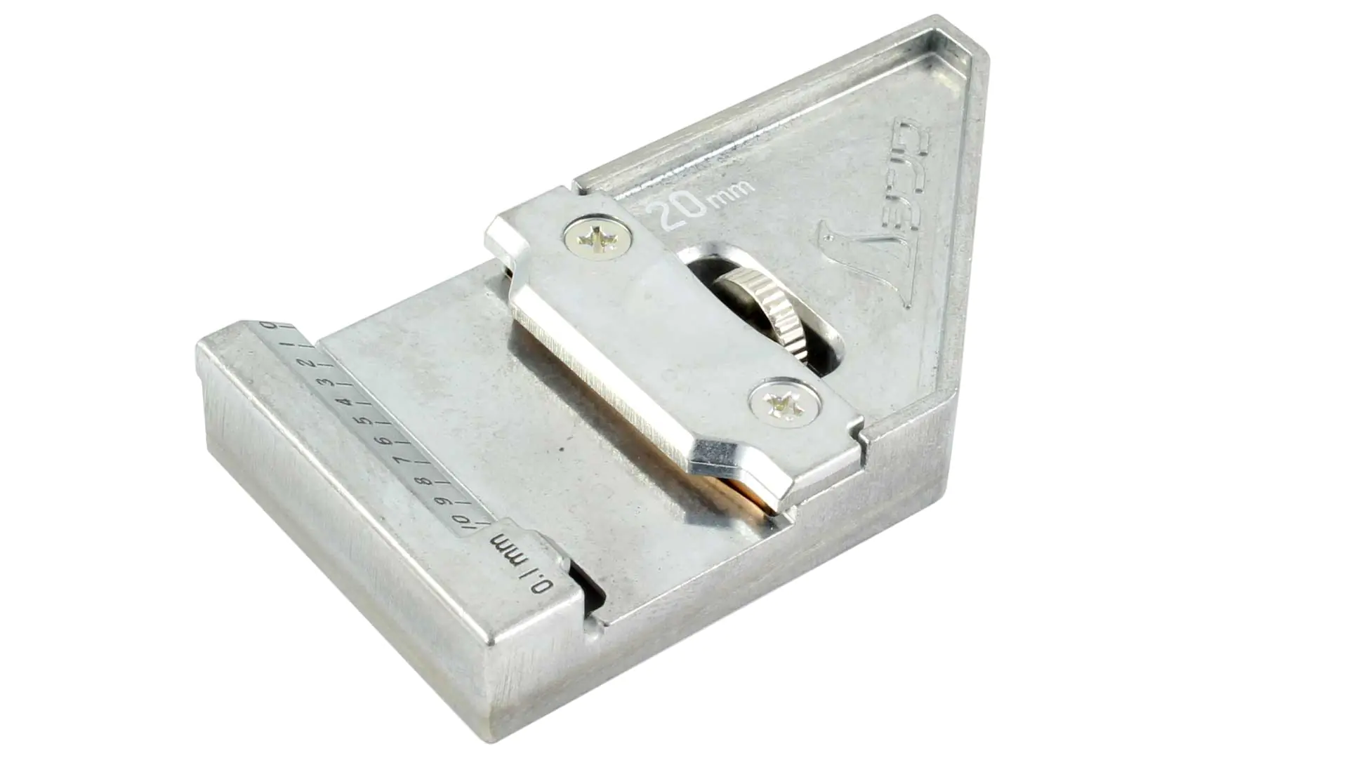 Fermo metallico per le squadre da carpentiere SHINWA larghe 20 mm