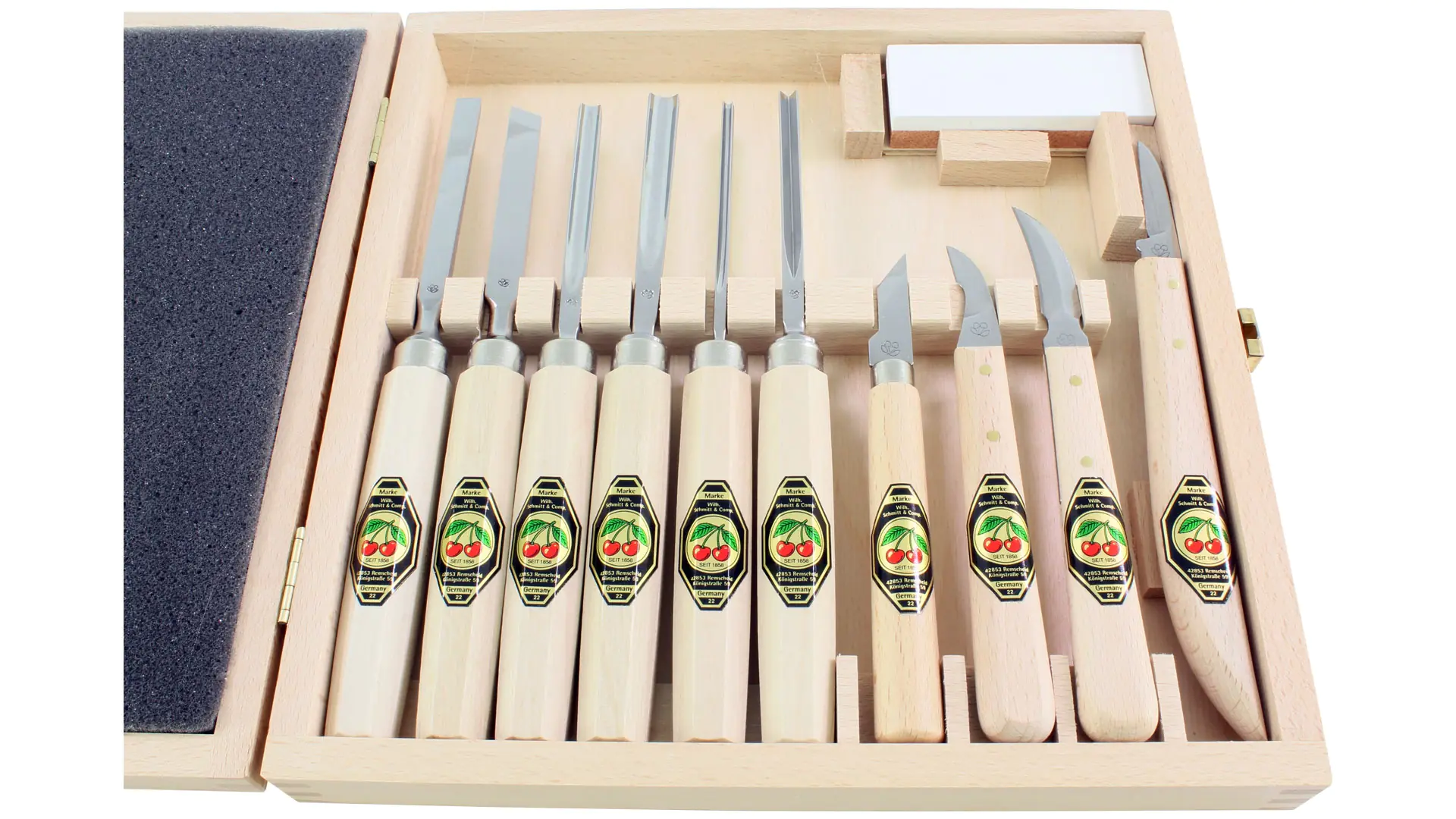 Set di 11 pezzi da intaglio DUE CILIEGE