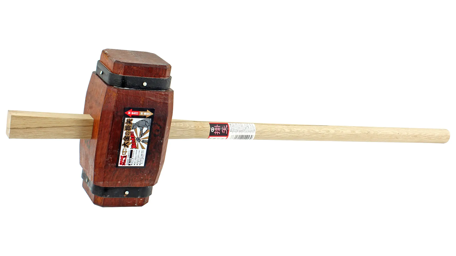 Martello giapponese di legno KAKU KAKEYA testa 120 x 240 mm lunghezza manico 900 mm Martello giapponese di legno KAKU KAKEYA testa 120 x 240 mm lunghezza manico 900 mm