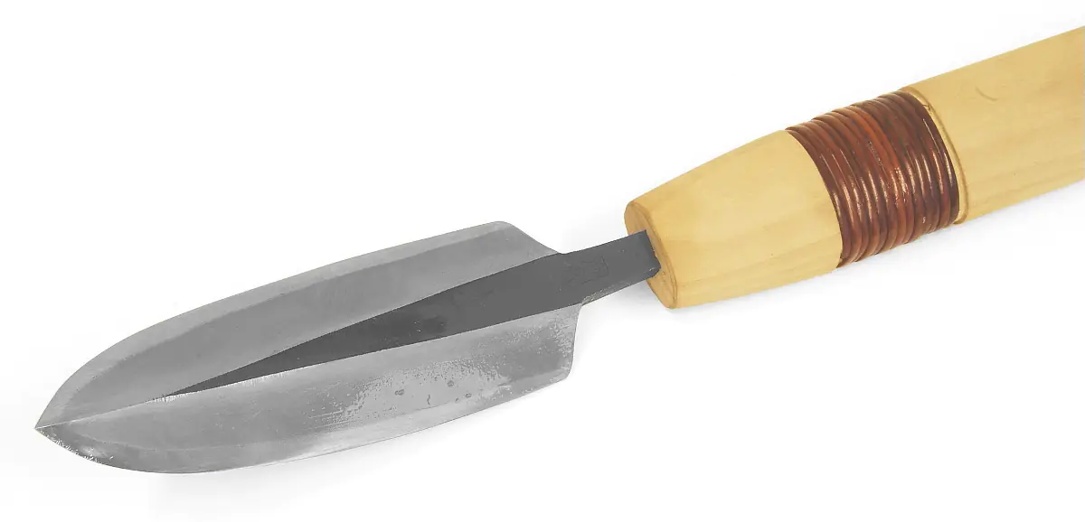 Yari-Ganna grande per uso a due mani - mama in uno speciale acciaio blu 120 x 40mm lunghezza totale 765 mm TASAI