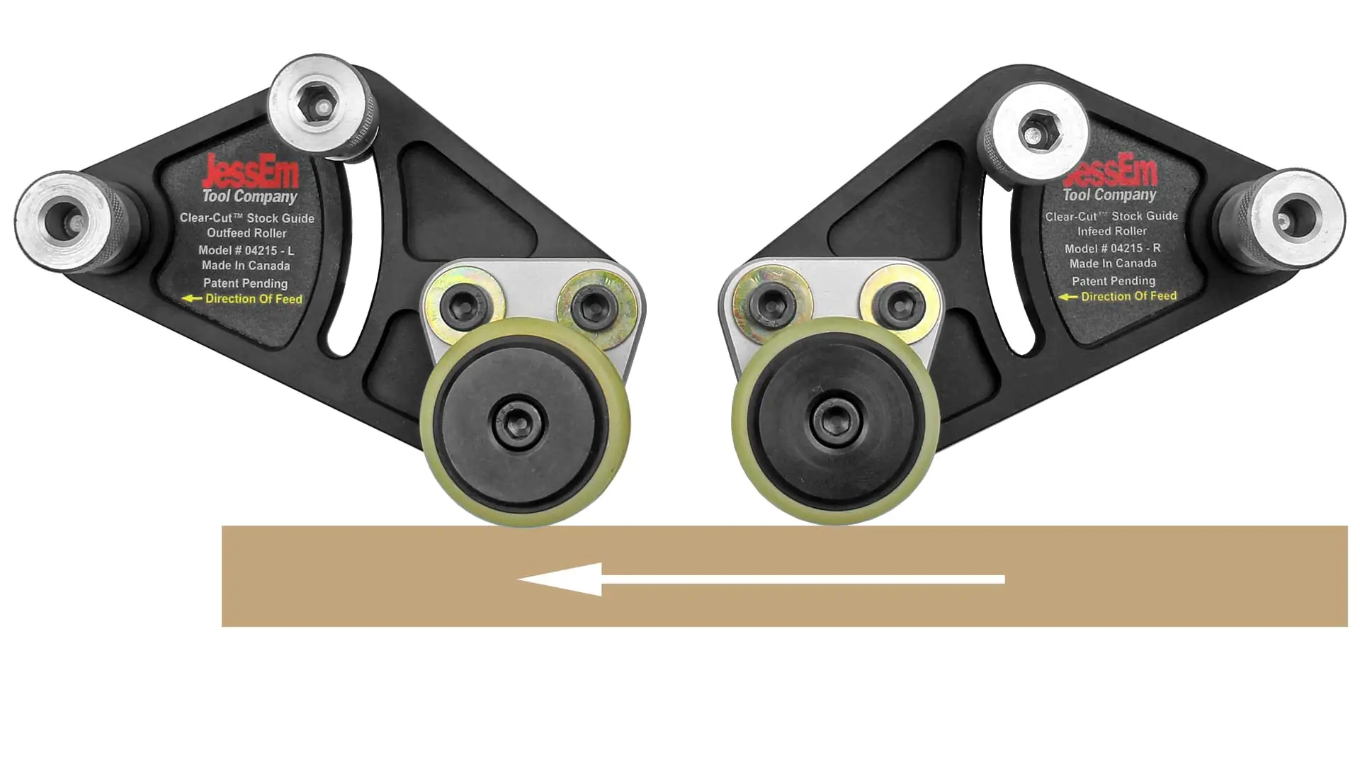 Guide per il pezzo JESSEM Clear Cut Stock Guides