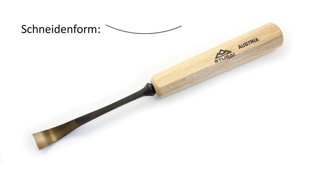 Scalpello curva 5 piegato