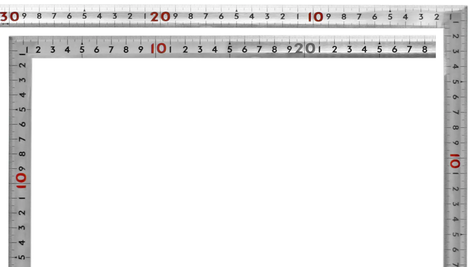 Squadra da falegname giapponese flessibile 'Sashigane', superficie cromata opaca Squadra da falegname giapponese flessibile 'Sashigane', superficie cromata opaca