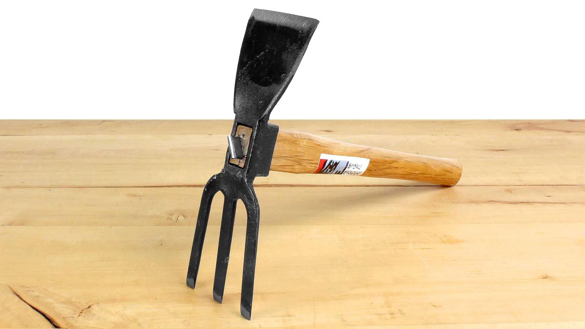 Zappetta giapponese a tridente (Ikagata) misure testa 70 x 240 mm manico 390 mm TSUKURU