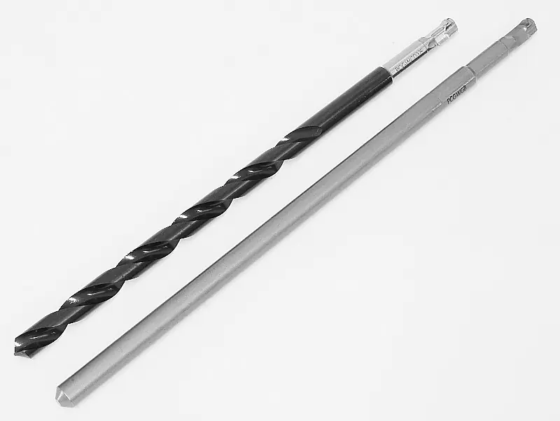 Set: Punta guida HSS e perno guida per fresa a tazza Poly-Clic per metalli duri con chiusura rapida 50-220mm MIYANAGA