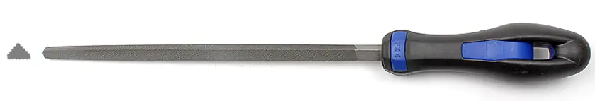 Lima triangolare con manico ergonomico taglio 2 lunghezza taglio 200 mm AJAX