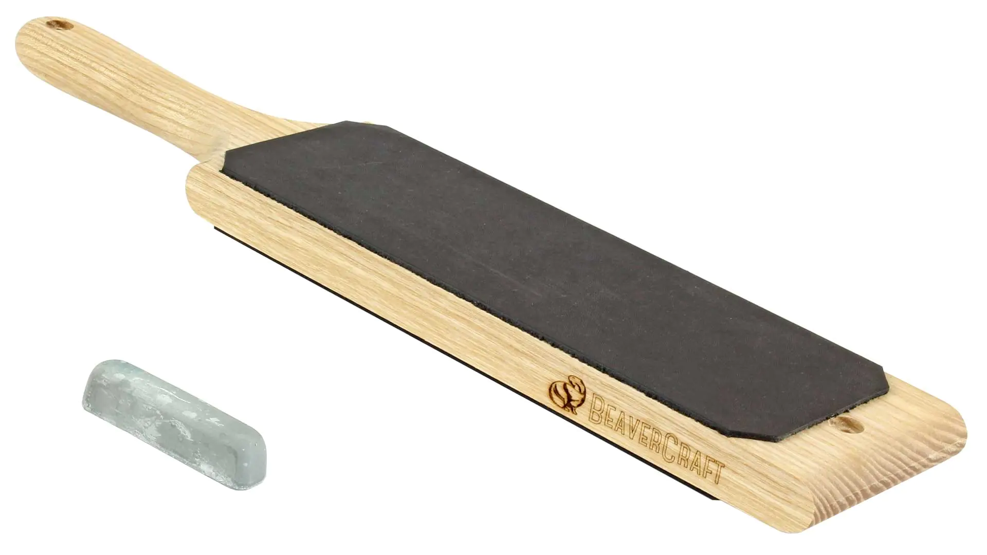 Paddle in pelle su entrambi i lati con pasta lucidante BEAVERCRAFT