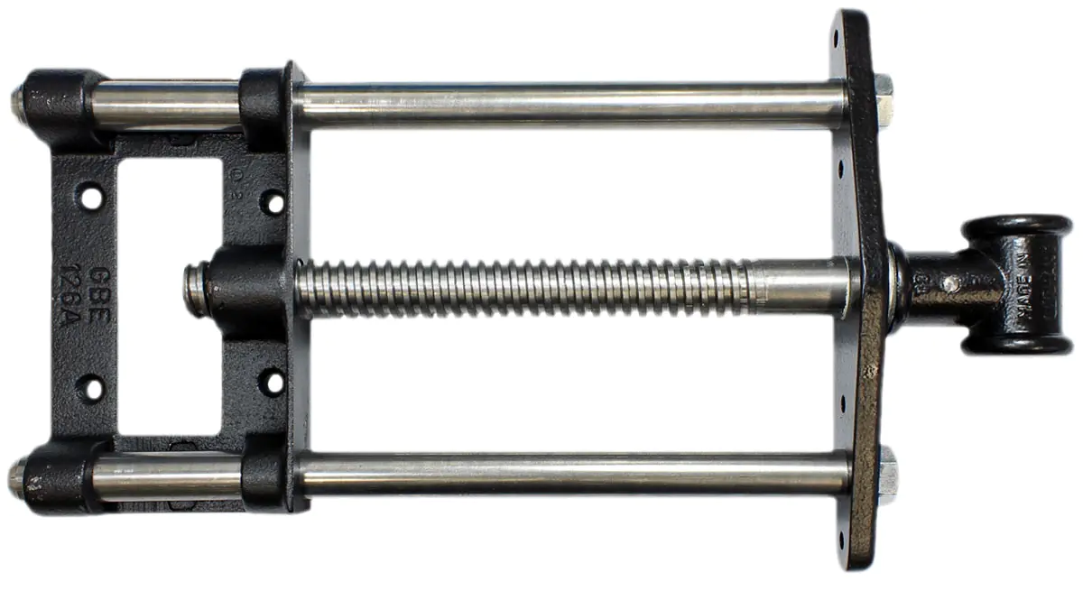 Morsa frontale piccola lunghezza 360 mm apertura per il pezzo T per manico 24 mm