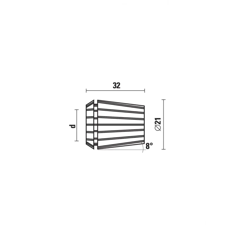 Pinza di serraggio ER 20 6,4 mm (1/4") KLEIN Pinza di serraggio ER 20 6,4 mm (1/4") KLEIN