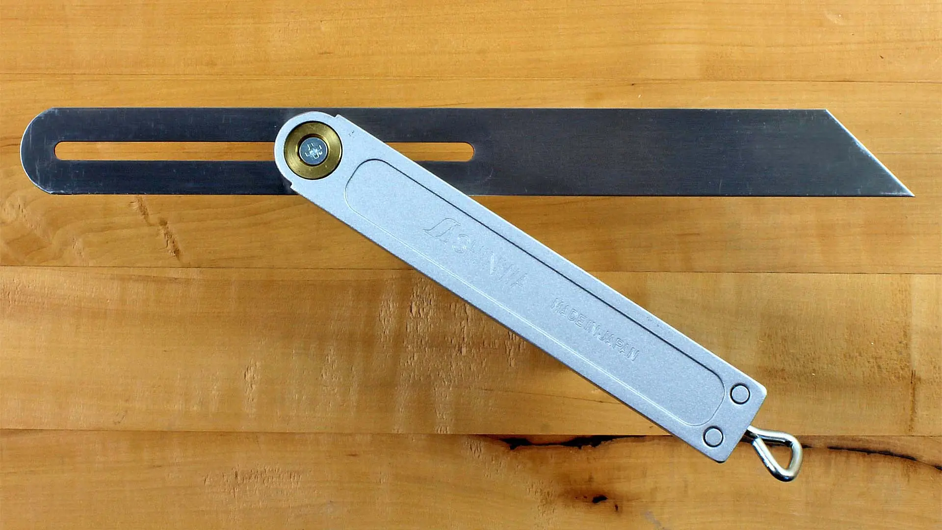 Goniometro Squadra Per Falegname | In Acciaio Inossidabile, Per Misurazione Centri E Angoli 45°/90° - Foto 2