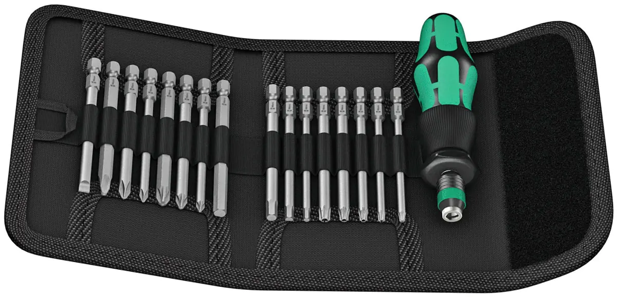 Bit Set Kraftform Kompakt 60 with 16 Bits 89 mm long and 816 R WERA Bit Holder Bit Set Kraftform Kompakt 60 with 16 Bits 89 mm long and 816 R WERA Bit Holder