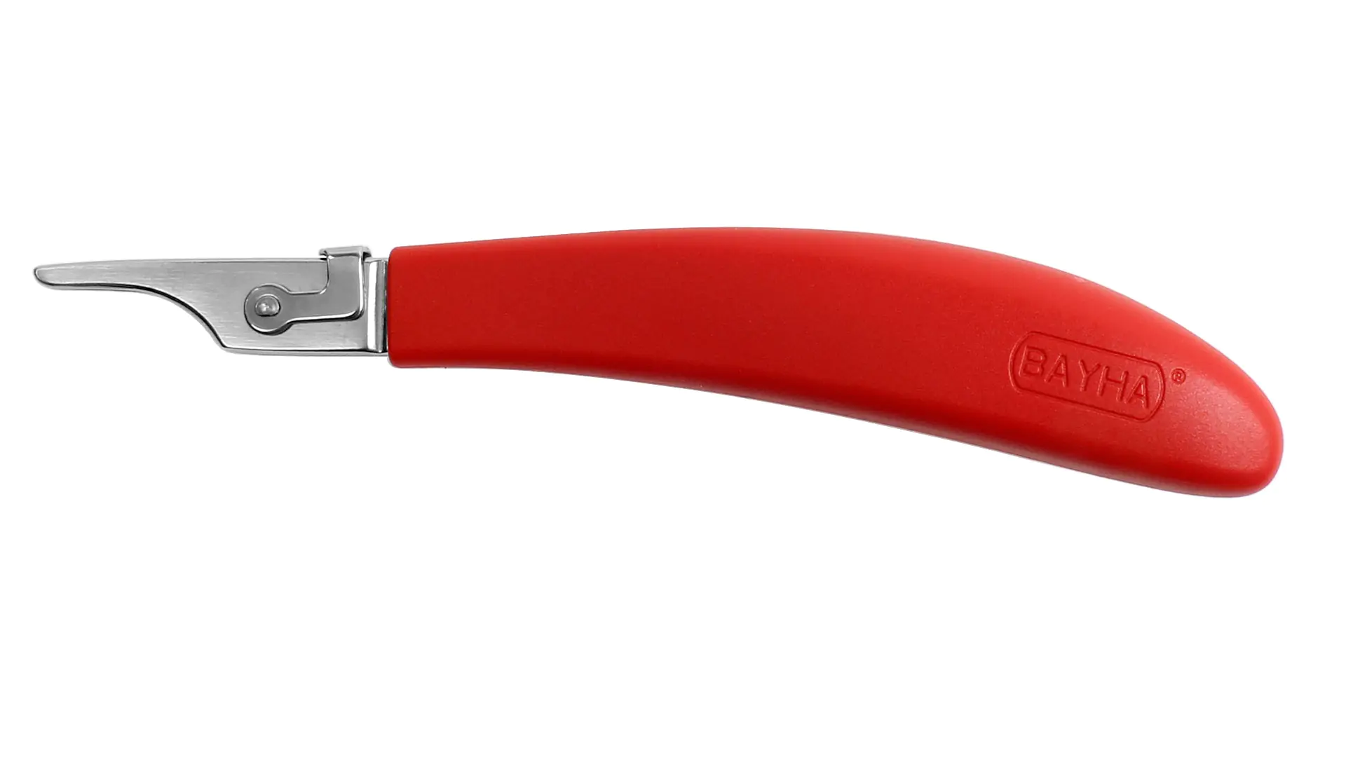 Manico bisturi no. 506 con manico ergonomico in rosso
