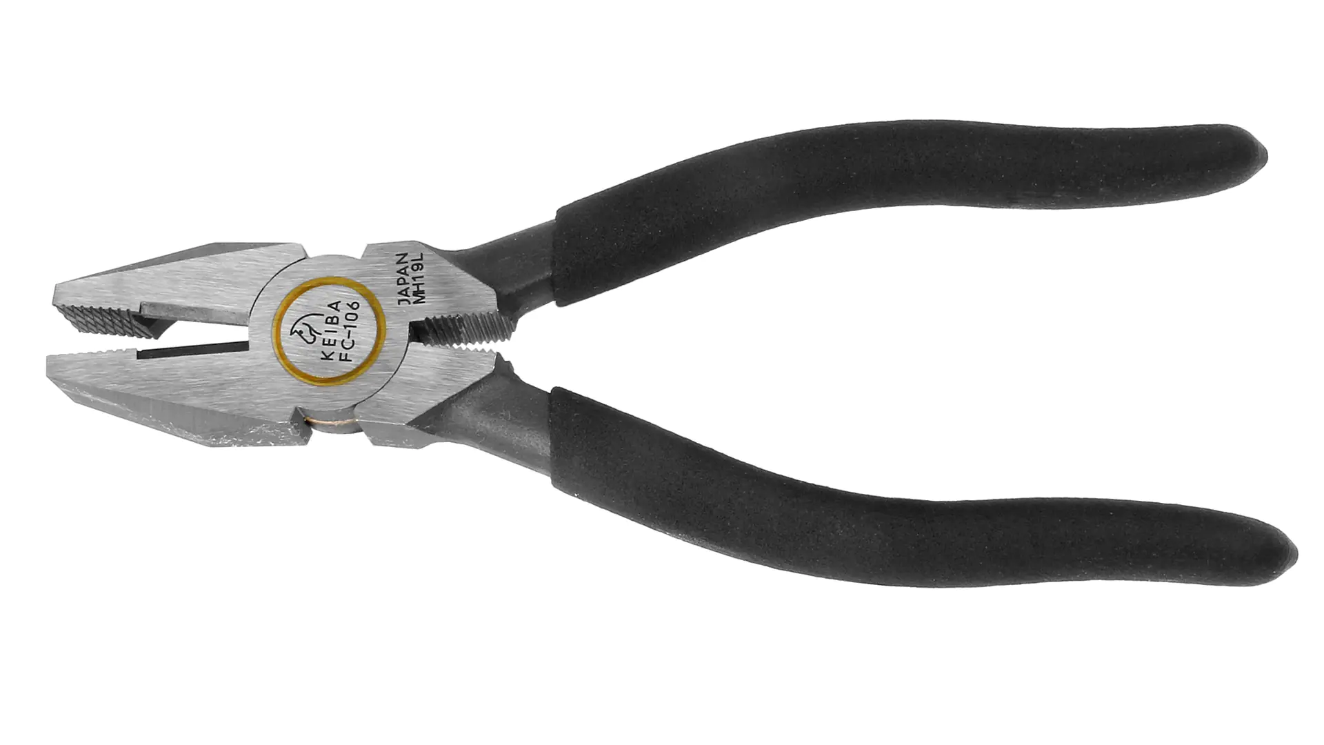 Pinza per meccanica lucidata manico rivestito di plastica lunghezza totale 160 mm High Grade Series KEIBA