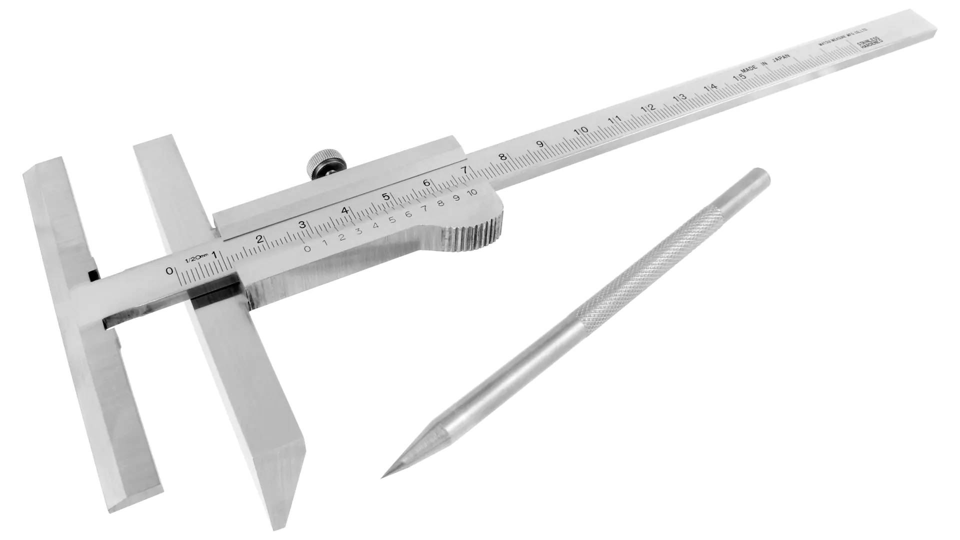 Scriber Gauge Measuring Depth 150mm Reference Bar Length 91mm Bar Depth 33mm MATSUI Scriber Gauge Measuring Depth 150mm Reference Bar Length 91mm Bar Depth 33mm MATSUI