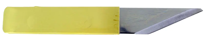 Coltello da intaglio giapponese con manico in ottone