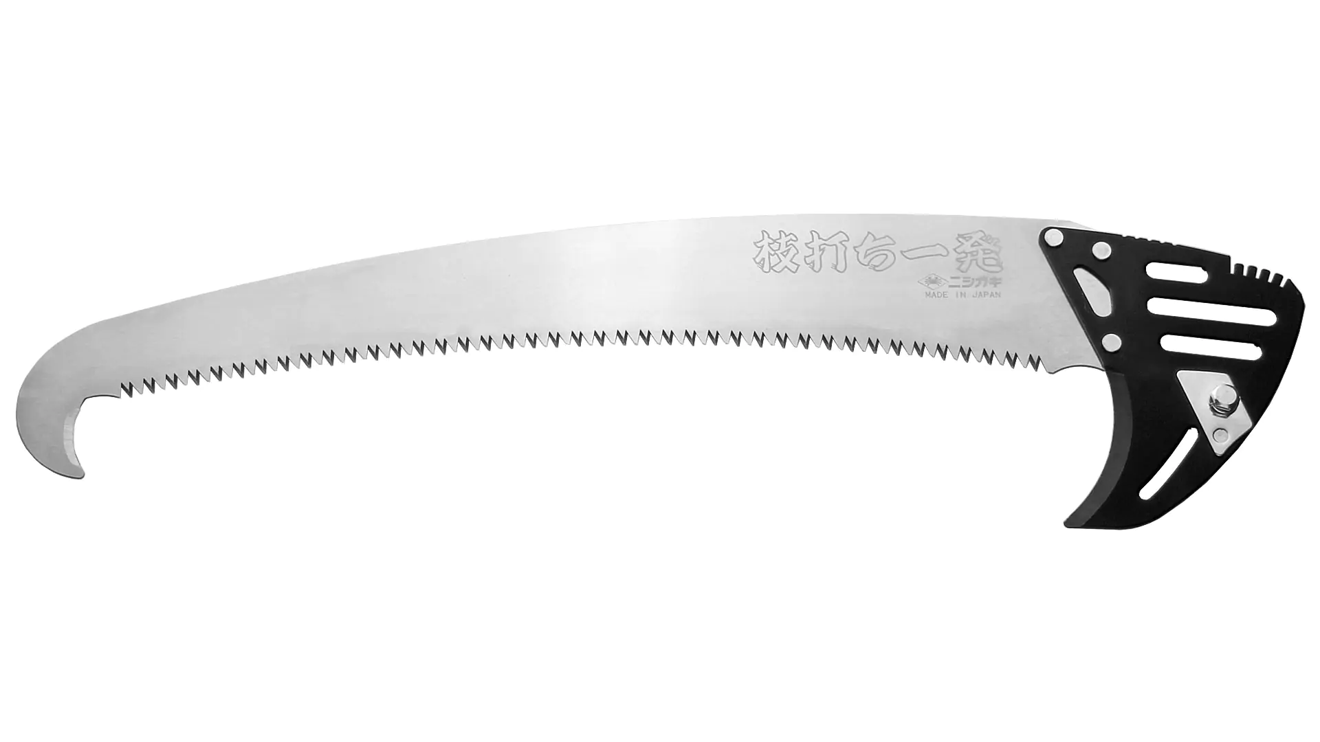 Pole Saw extendible 1.87 m - 5.0 m Blade 390 mm with Hook and Bark Cutter NISHIGAKI