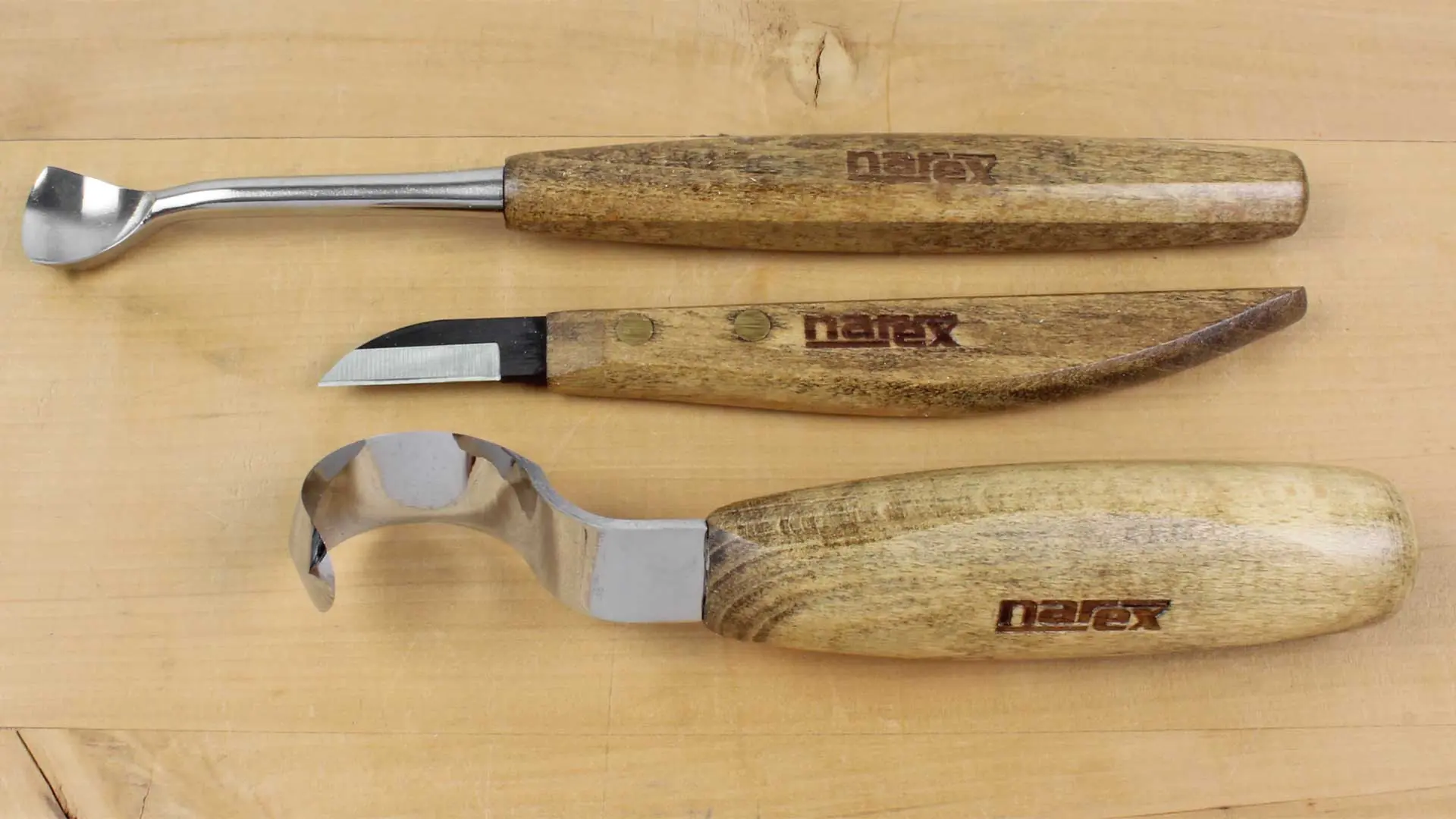 3 Pcs set spoon carving chisels Start with wooden spoon blank NAREX 3 Pcs set spoon carving chisels Start with wooden spoon blank NAREX