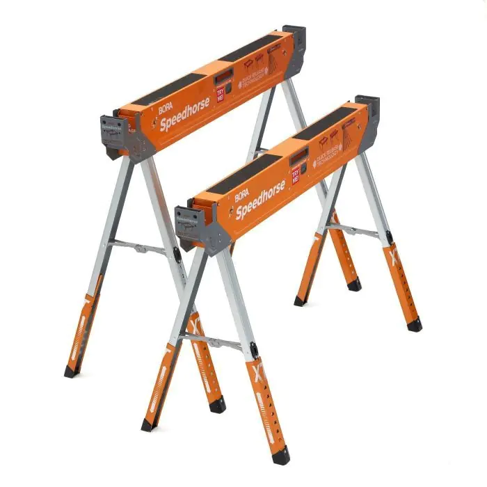 Set di 2 Cavalletti da lavoro regolabile “Speedhorse XT” PM-4550 BORA