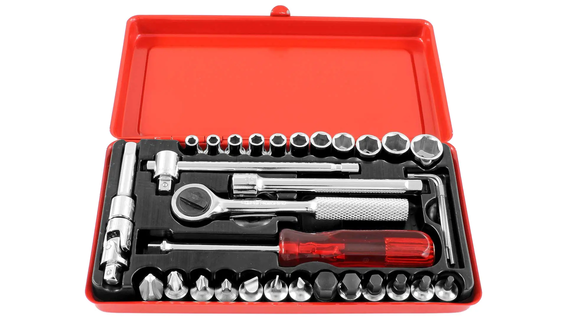 34 Pcs Socket Wrench Set 1/4 inch ASAHI