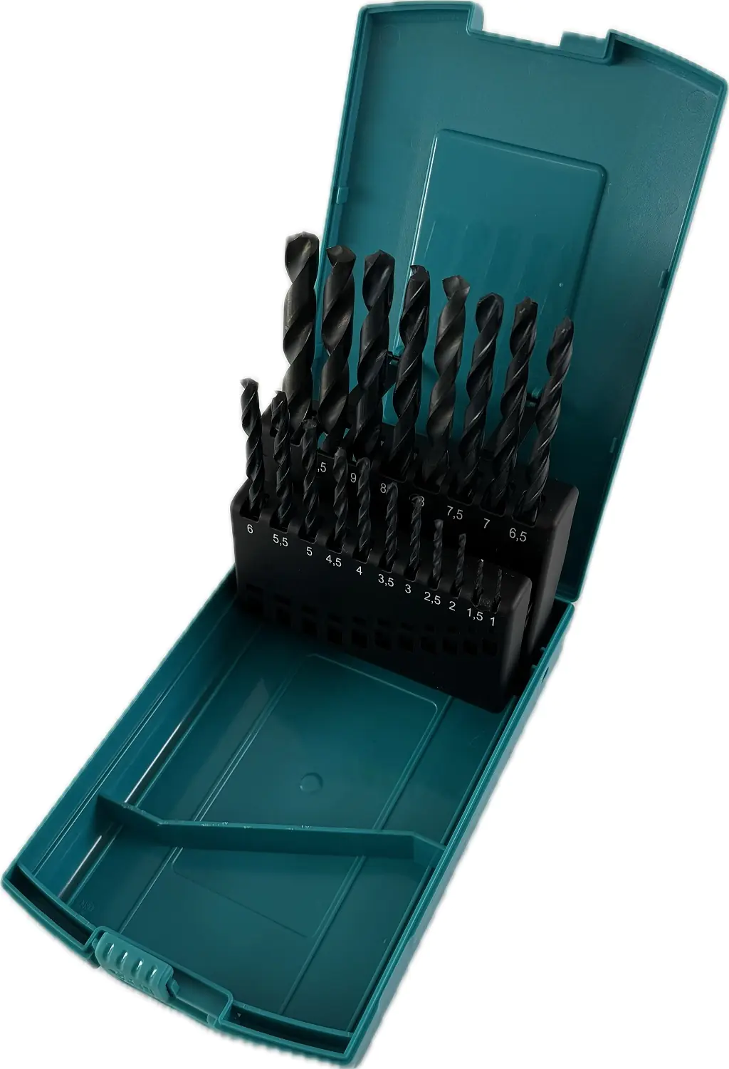 Set punte elicoidali HSS 1,0 - 10,0 mm con incremento di 0,5 mm LOEHER-LB2 840/01 punte rullate - in custodia di plastica