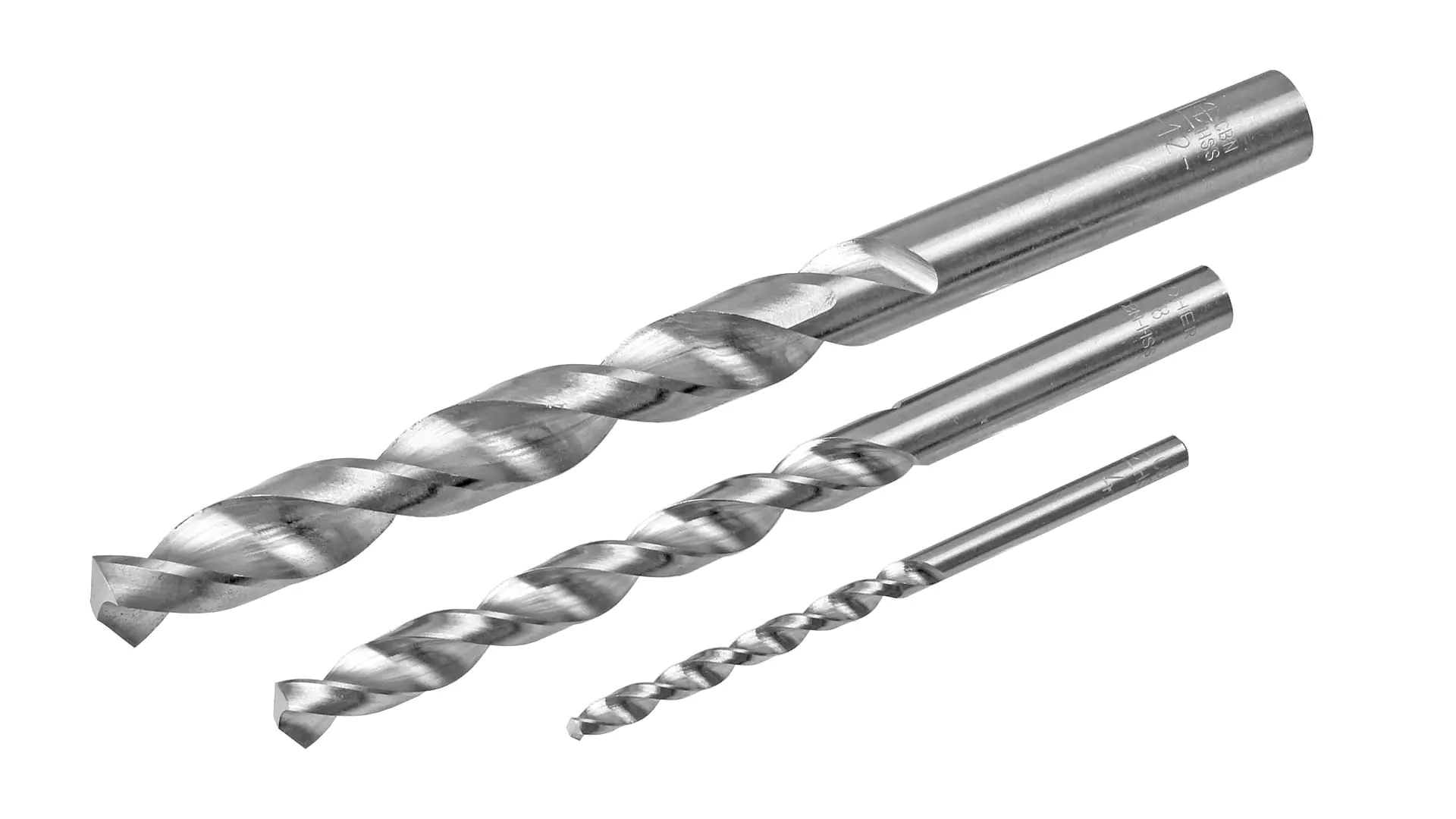 Punte elicoidali HSS per alluminio, zinco, rame, PVC, polistirolo solido Serie 022/00 con codolo cilindrico, destrogiro LÖHER