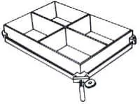 Morsetta per cornice di 4 ganasce di aluminio e 7 m corda di acciaio Morsetta per cornice di 4 ganasce di aluminio e 7 m corda di acciaio
