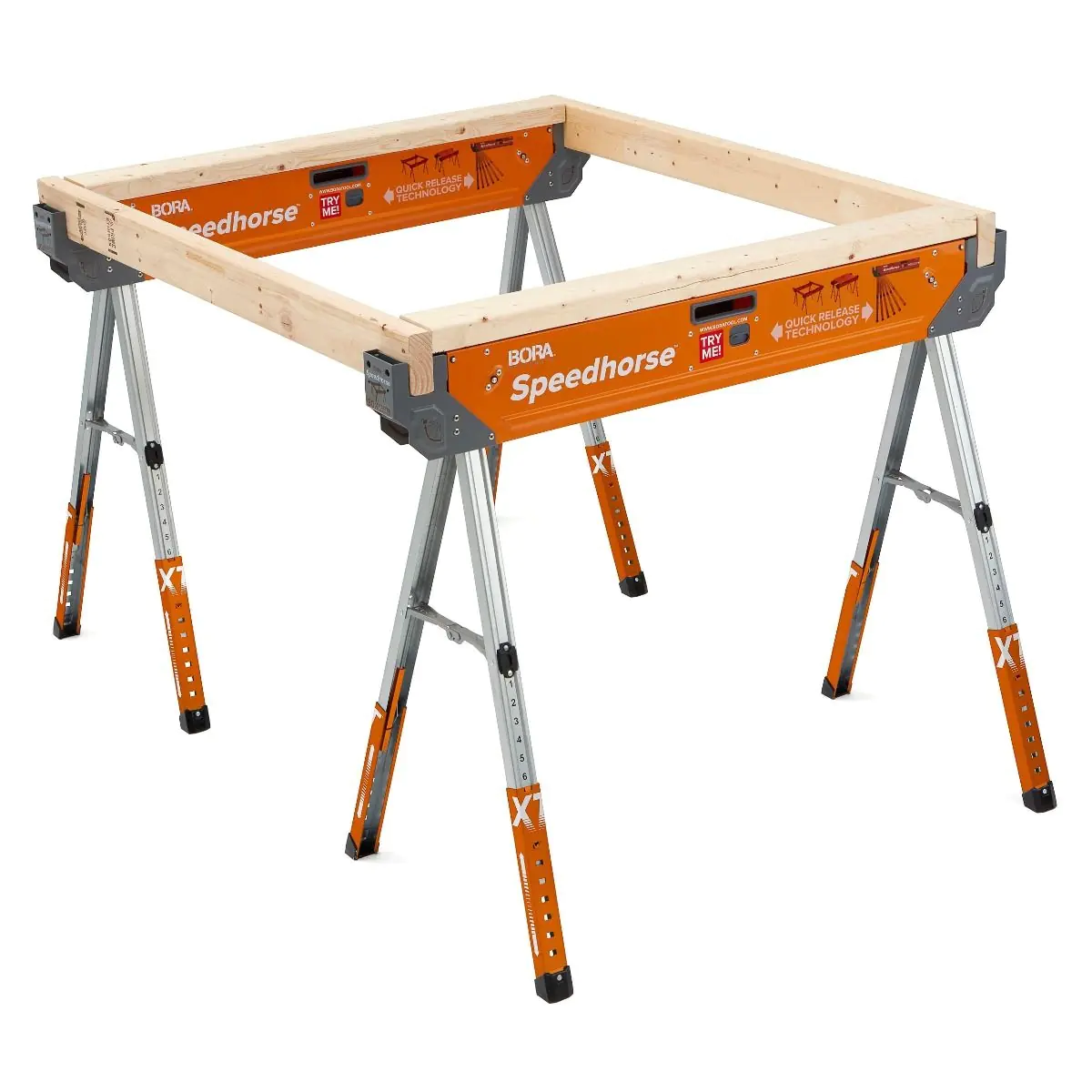 Set di 2 Cavalletti da lavoro regolabile “Speedhorse XT” PM-4550 BORA Set di 2 Cavalletti da lavoro regolabile “Speedhorse XT” PM-4550 BORA