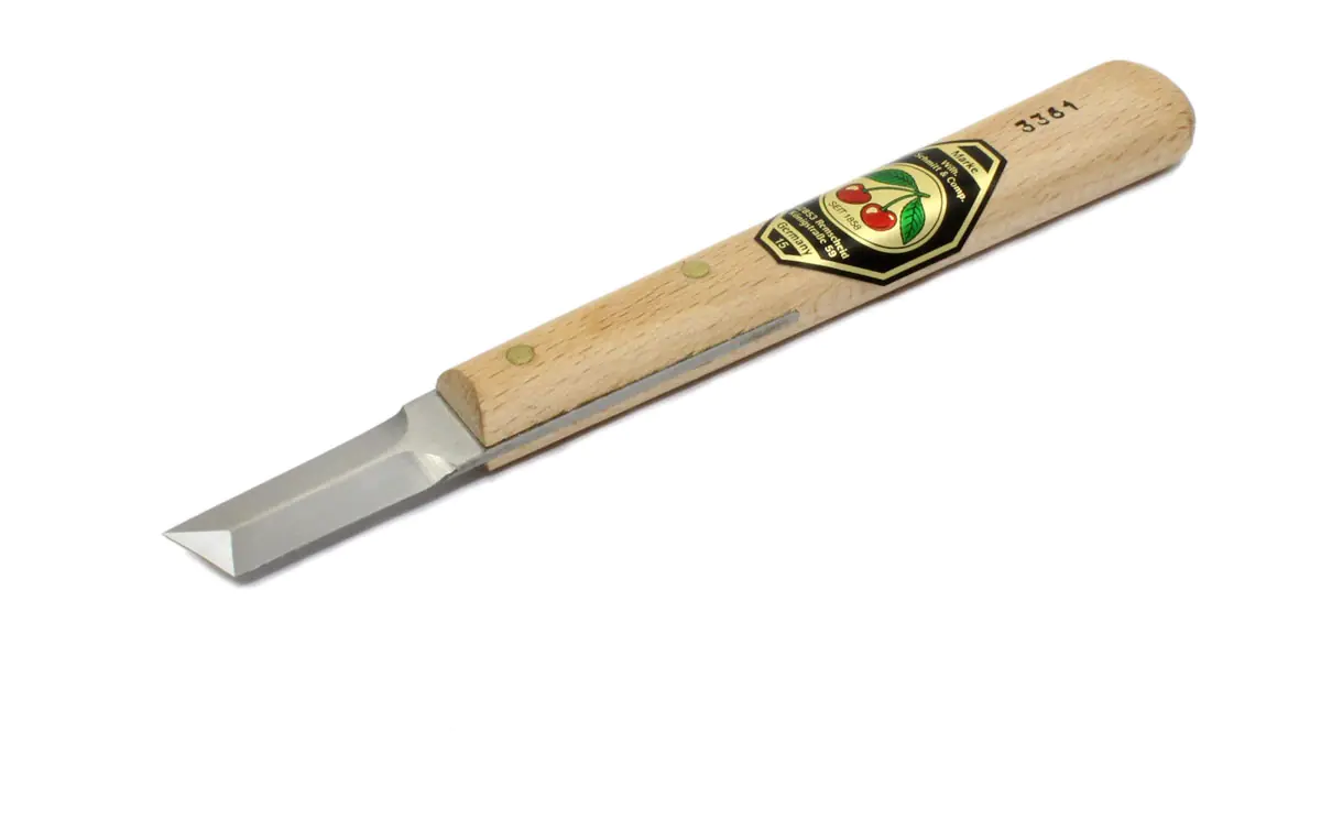 Coltello da intaglio a lama dritta, triplo taglio DUE CILIEGE