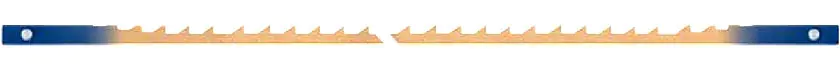 Lame a denti distanziati per seghetto a copiare lunghezza 170 mm - 7 denti per cm = 18 TPI contiene 6 pezzi PEGAS