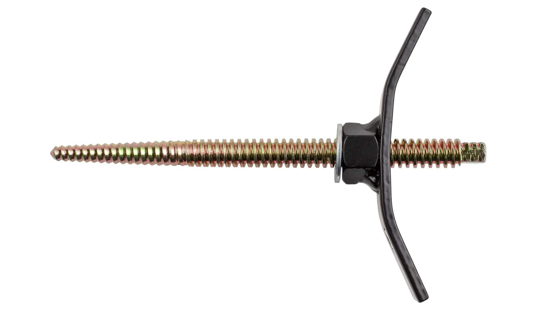 Vite di fissaggio D = 16 L = 229 mm con grande dado di ala e rondella Vite di fissaggio D = 16 L = 229 mm con grande dado di ala e rondella
