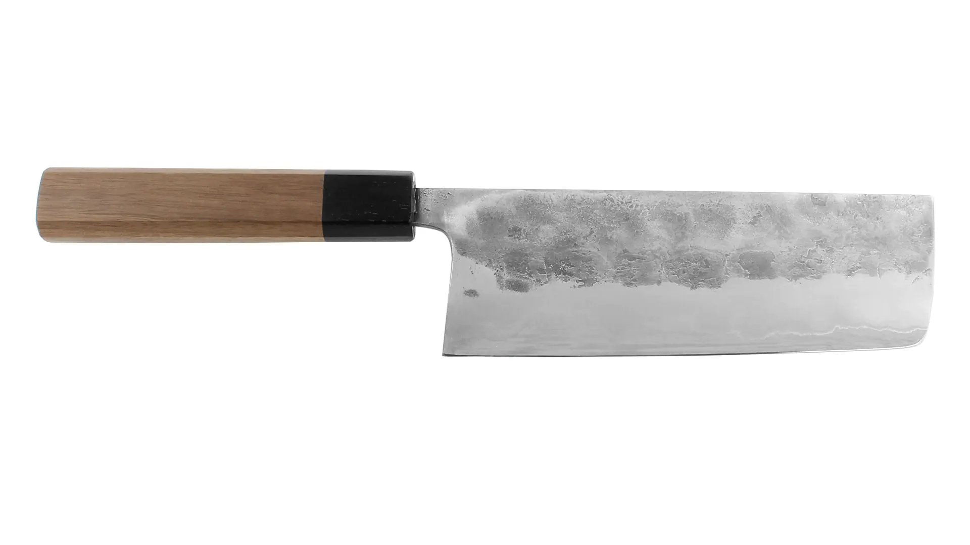 Nashiji Nakiri Blade Length 165 mm Jap. Kitchen Knife Aogami No. 1  Walnut Handle KATSUTO TANAKA Nashiji Nakiri Blade Length 165 mm Jap. Kitchen Knife Aogami No. 1  Walnut Handle KATSUTO TANAKA