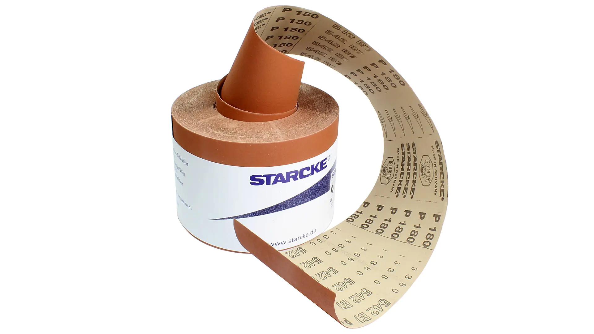 Carta abrasiva "ERSTA SUPER CUT" per legno, rotolo largo 115 mm, lungo 50 m