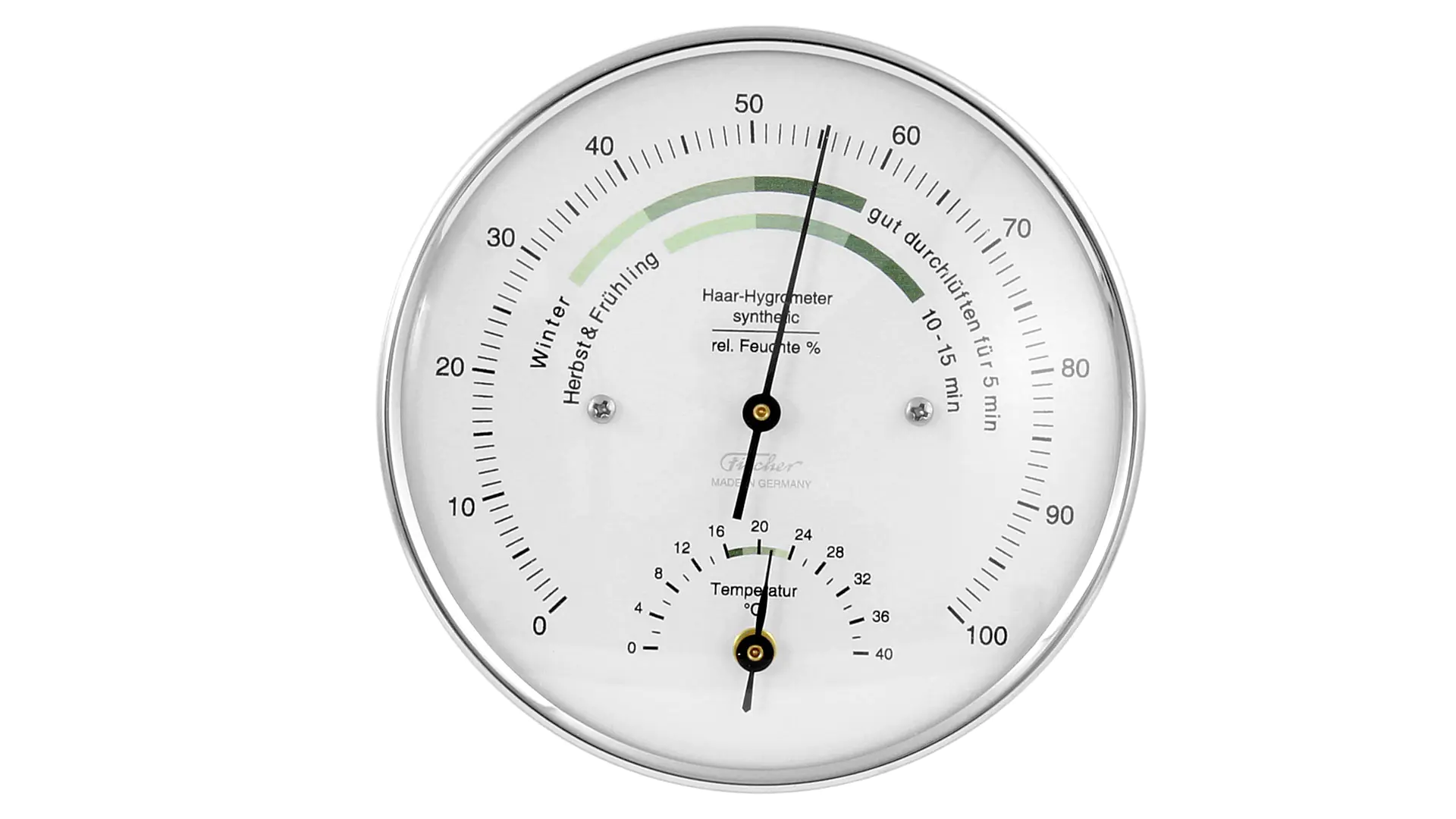 Climatemeter (Humidity and Temperature) for Inside Housing Dimension 103 mm FISCHER