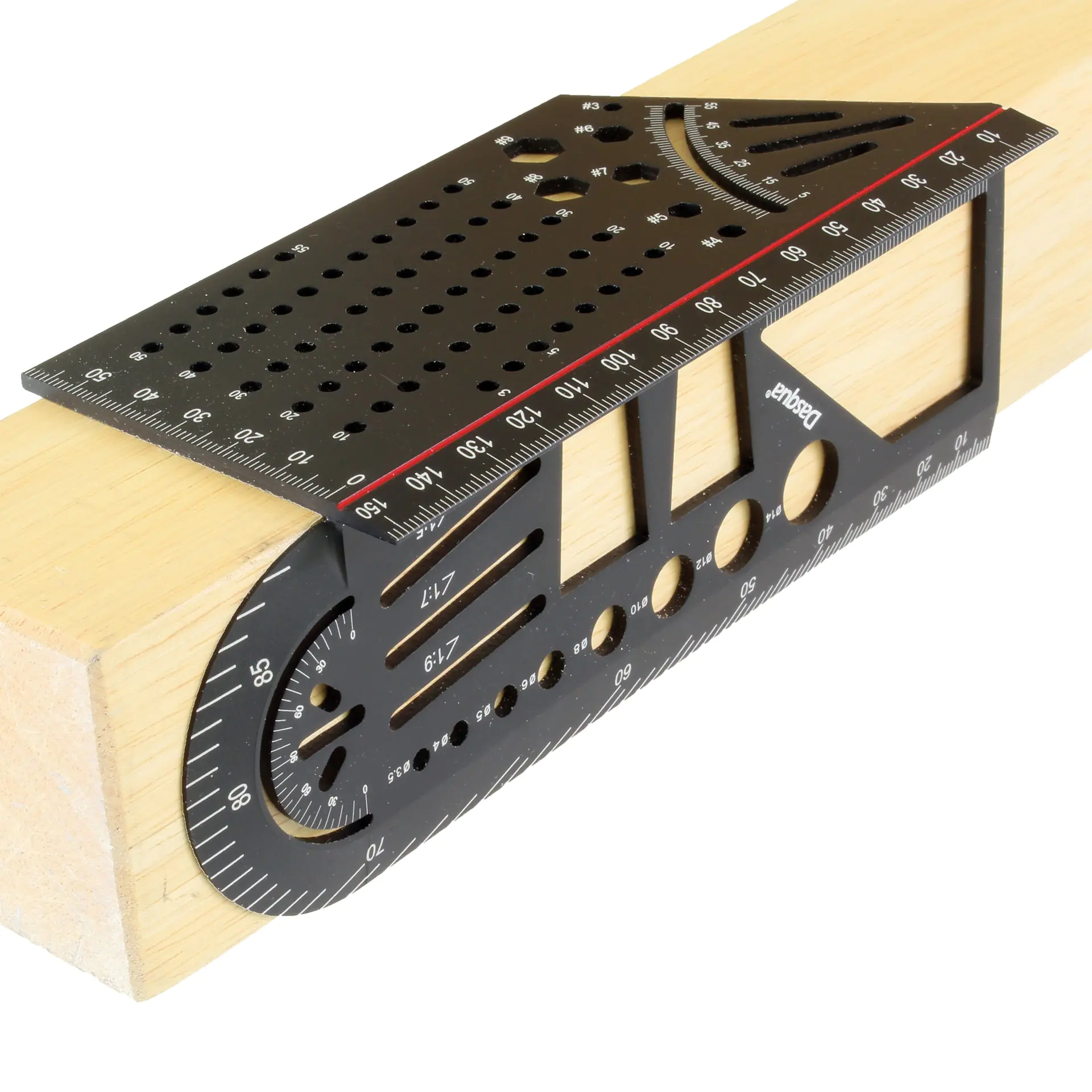 Squadra multifunzione 3D ❘ BLACK-RED Plus ❘ DASQUA
