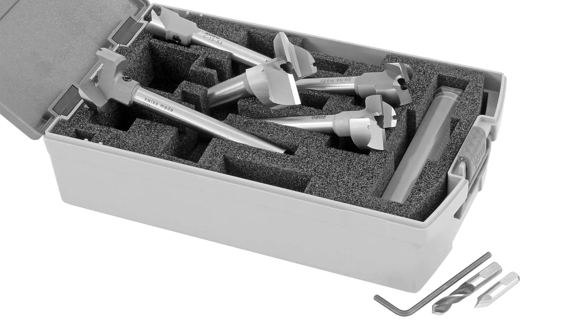 ZOBO Bohrersatz WD C S3 15-20-25-30-35mm 1 Zentrierspitze 1 Zentrierbohrer 1 Innensechskantschluessel ZOBO Bohrersatz WD C S3 15-20-25-30-35mm 1 Zentrierspitze 1 Zentrierbohrer 1 Innensechskantschluessel