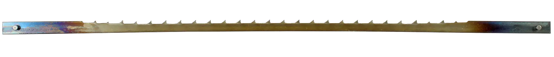 Lama con denti a uncino per sega da traforo con fori di montaggio lunghezza 127 mm - 2.75 denti per cm = 7 TPI contiene 6 pezzi PEGAS