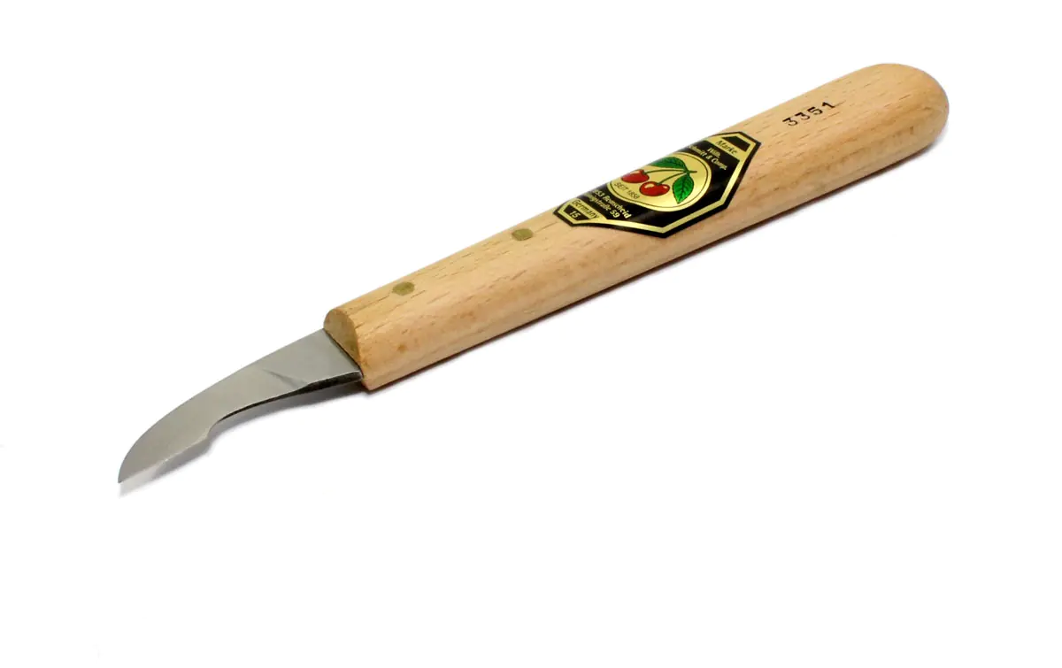 Coltello da intaglio a lama corta ed inclinata DUE CILIEGE Coltello da intaglio a lama corta ed inclinata DUE CILIEGE