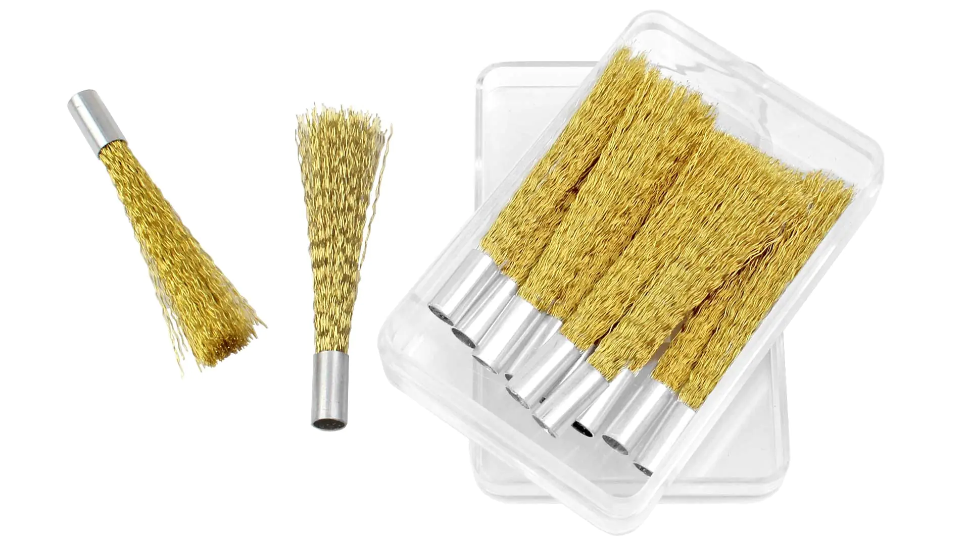 Set di 12 cartucce di ricambio per spazzola a filo di ottone 4 mm