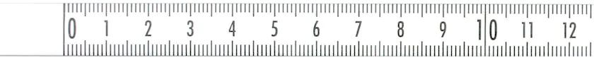 Nastro metrico in acciaio, autoadesivo, lettura da sinistra a destra (Standard), divisione in mm Nastro metrico in acciaio, autoadesivo, lettura da sinistra a destra (Standard), divisione in mm