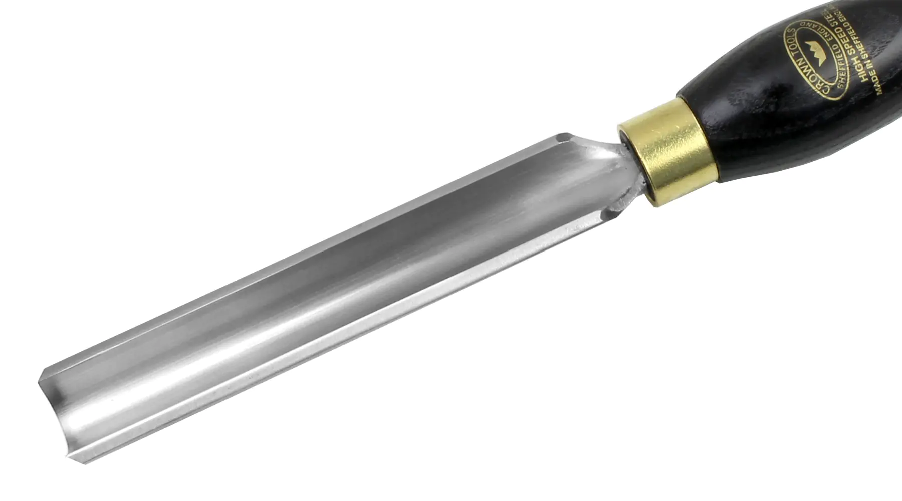 Pro-PM Sgorbia a sgrossare 19 mm con manico nero in frassino da 317 mm CROWN