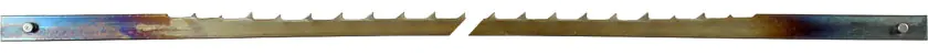 Lama con denti a uncino per sega da traforo con fori di montaggio lunghezza 127 mm - 2.75 denti per cm = 7 TPI contiene 6 pezzi PEGAS Lama con denti a uncino per sega da traforo con fori di montaggio lunghezza 127 mm - 2.75 denti per cm = 7 TPI contiene 6 pezzi PEGAS