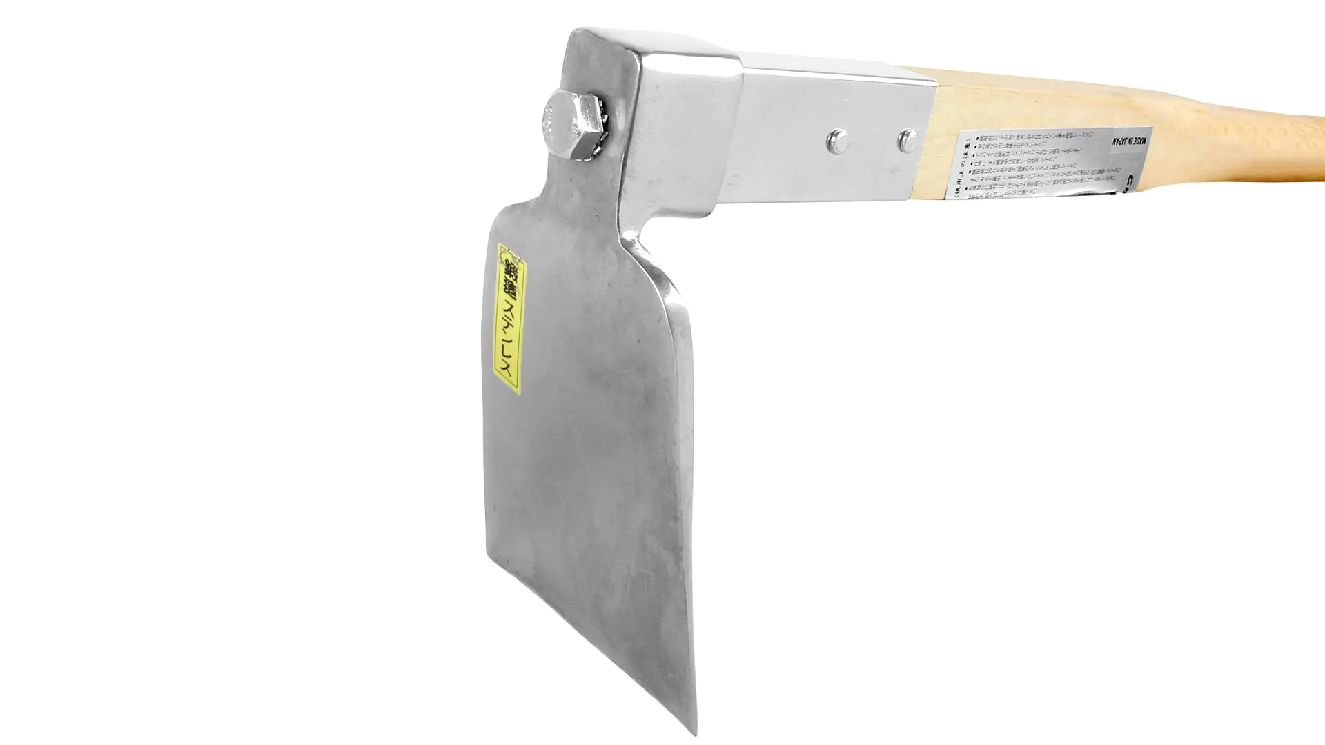 Zappetta giapponese in acciao inox lama larga - larghezza lama 110 mm lunghezza lama 180 mm lunghezza manico 1200 mm Zappetta giapponese in acciao inox lama larga - larghezza lama 110 mm lunghezza lama 180 mm lunghezza manico 1200 mm