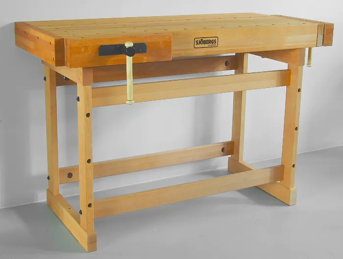 Banco di lavoro Scandi Plus 1425 lunghezza totale 1453 mm lunghezza piastra 1326 mm SJOEBERGS
